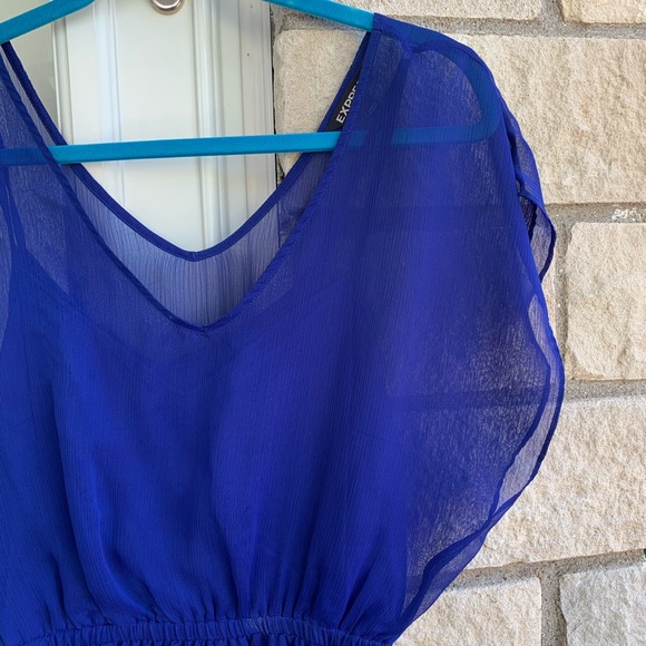 Express Cobalt Blue Dress - Picture 6 of 12